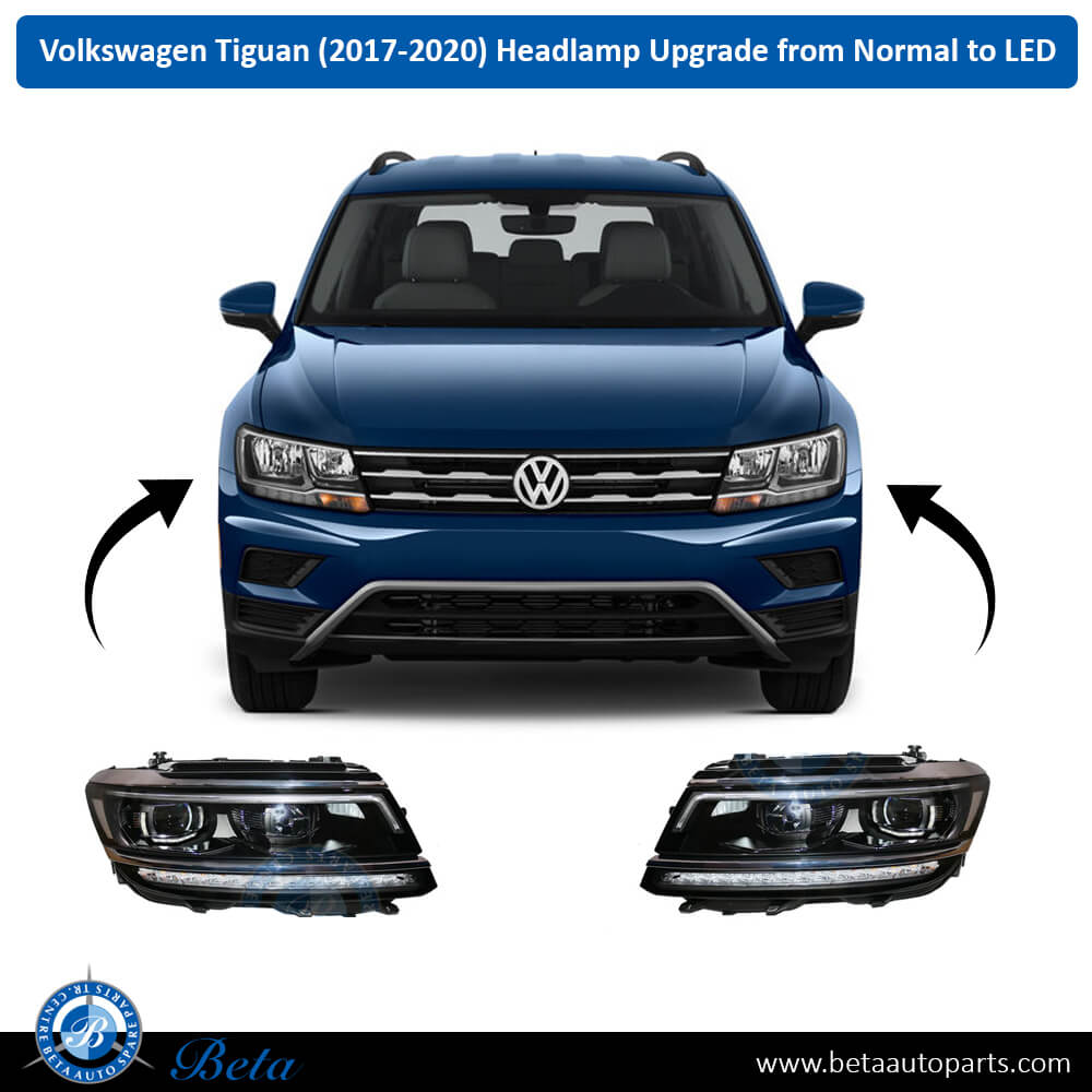 Volkswagen Tiguan (2017-2020), Headlamp Upgrade from Normal to LED, China, 5NB941005B / 5NB941006B Volkswagen Tiguan (2017-2020), Headlamp Upgrade from Normal to LED, China, 5NB941005B / 5NB941006B